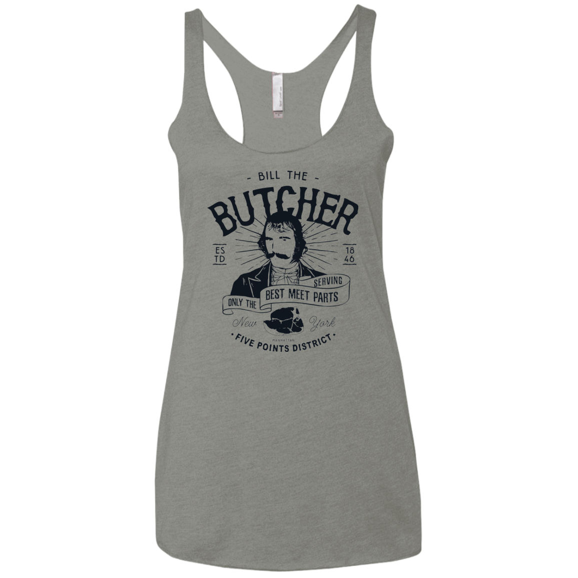 T-Shirts Venetian Grey / X-Small Bill The Butcher Women's Triblend Racerback Tank