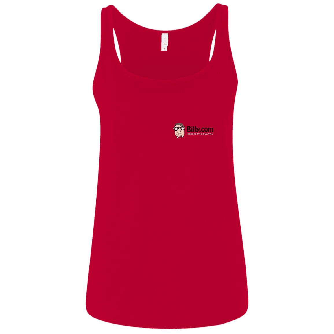 T-Shirts Red / S Billy.com Bella + Canvas Ladies' Relaxed Jersey Tank