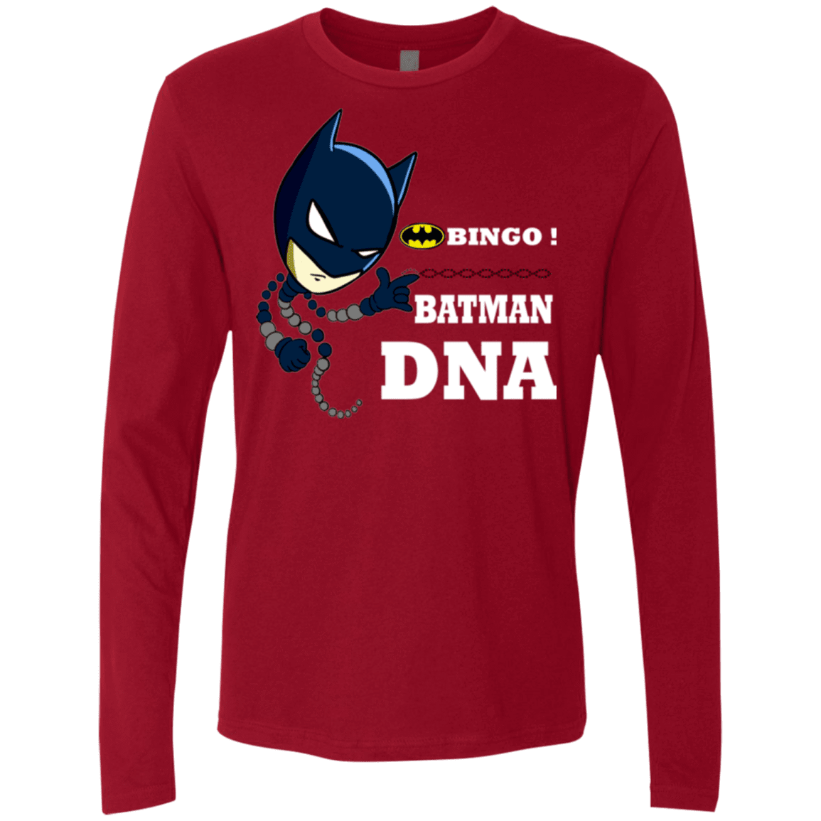 T-Shirts Cardinal / Small Bingo Batman Men's Premium Long Sleeve