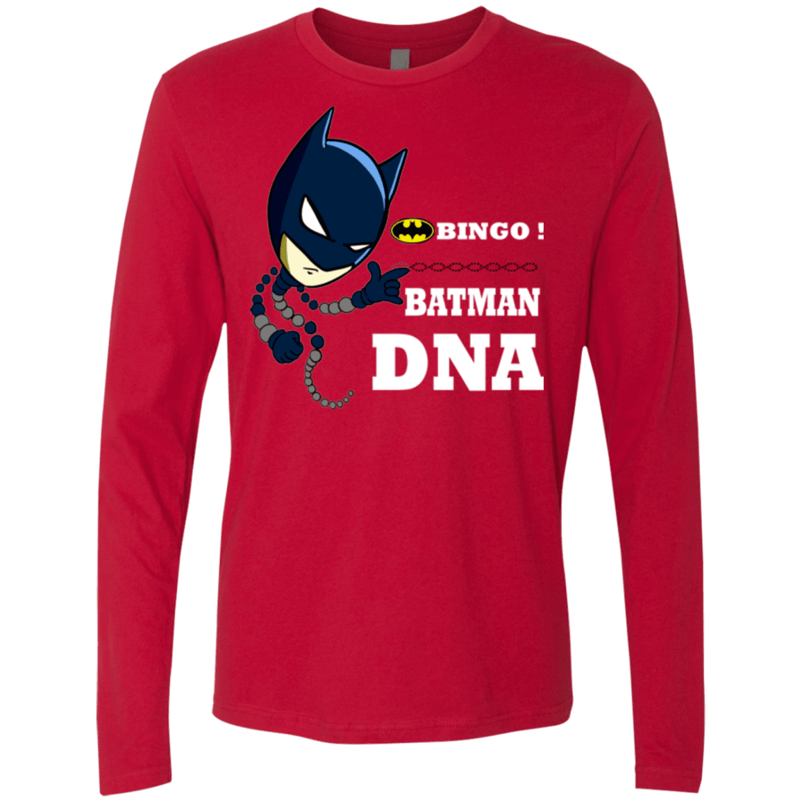 T-Shirts Red / Small Bingo Batman Men's Premium Long Sleeve