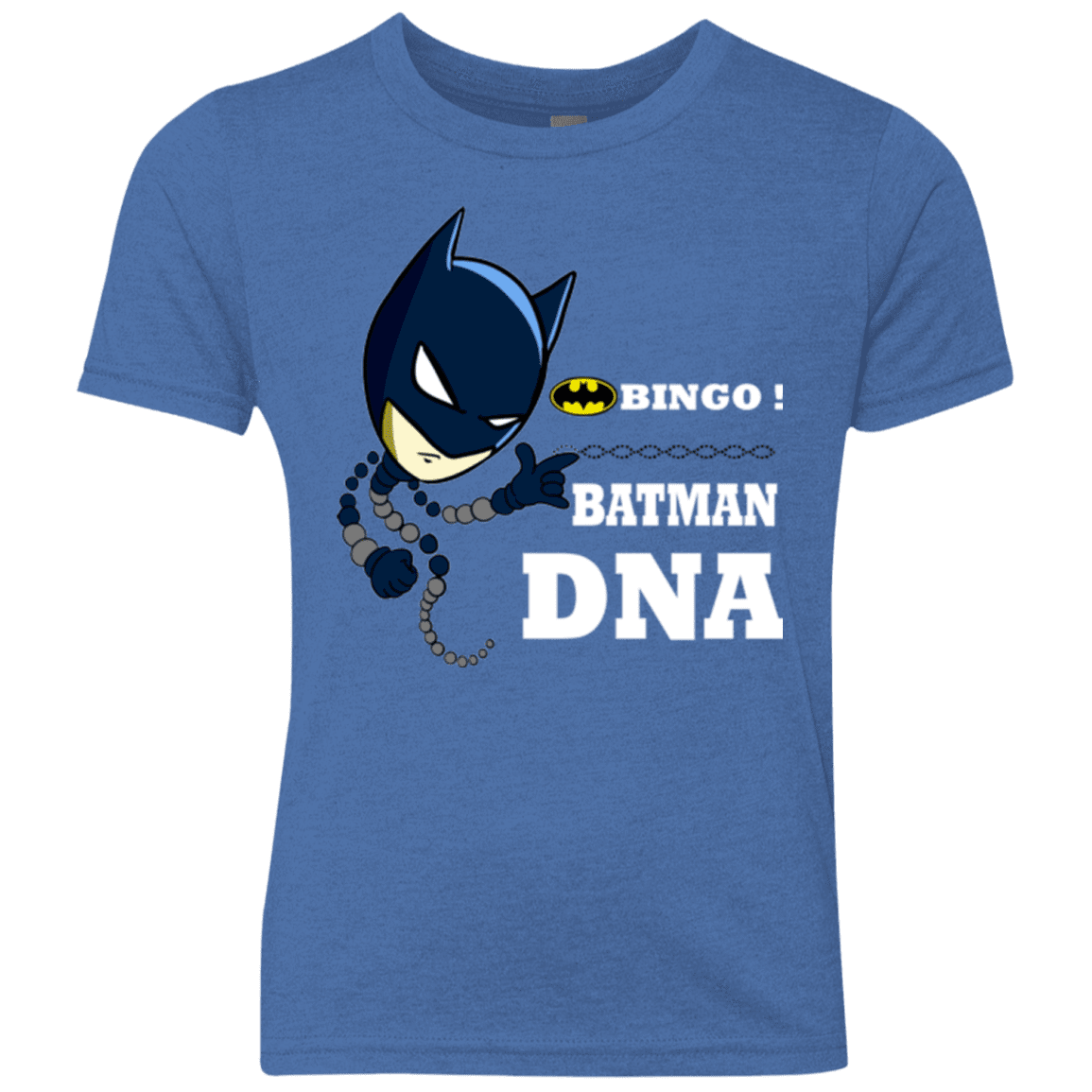 T-Shirts Vintage Royal / YXS Bingo Batman Youth Triblend T-Shirt