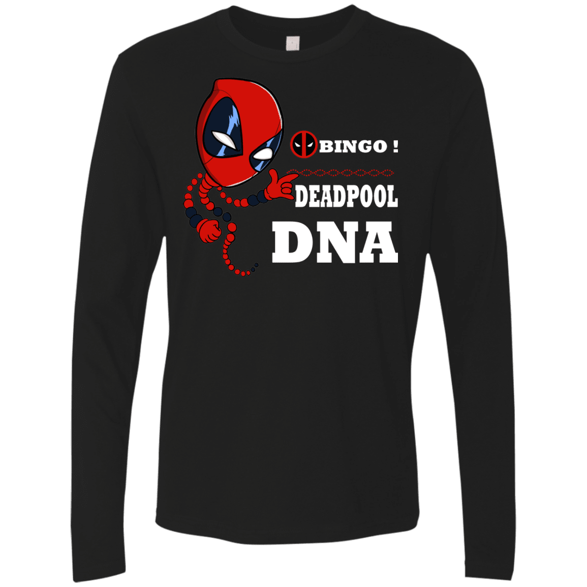 T-Shirts Black / S Bingo Deadpool Men's Premium Long Sleeve