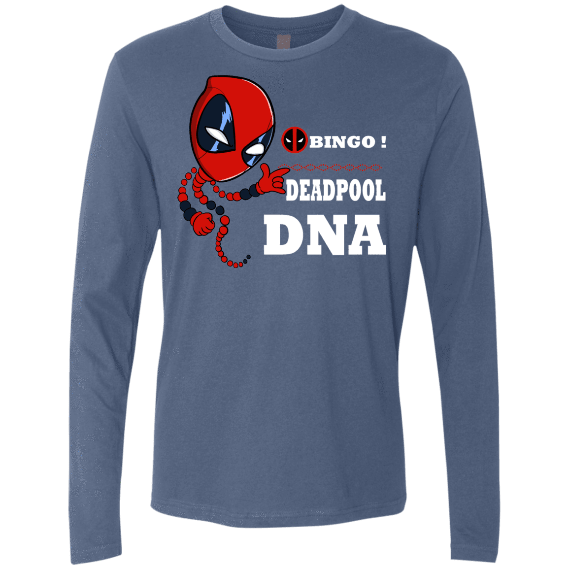 T-Shirts Indigo / S Bingo Deadpool Men's Premium Long Sleeve