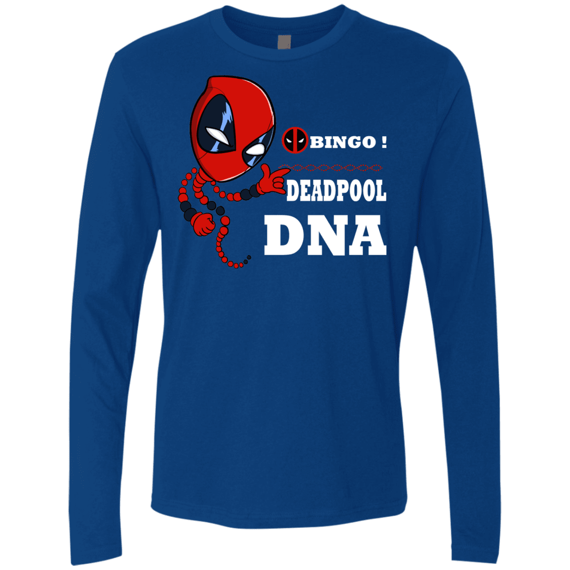 T-Shirts Royal / S Bingo Deadpool Men's Premium Long Sleeve