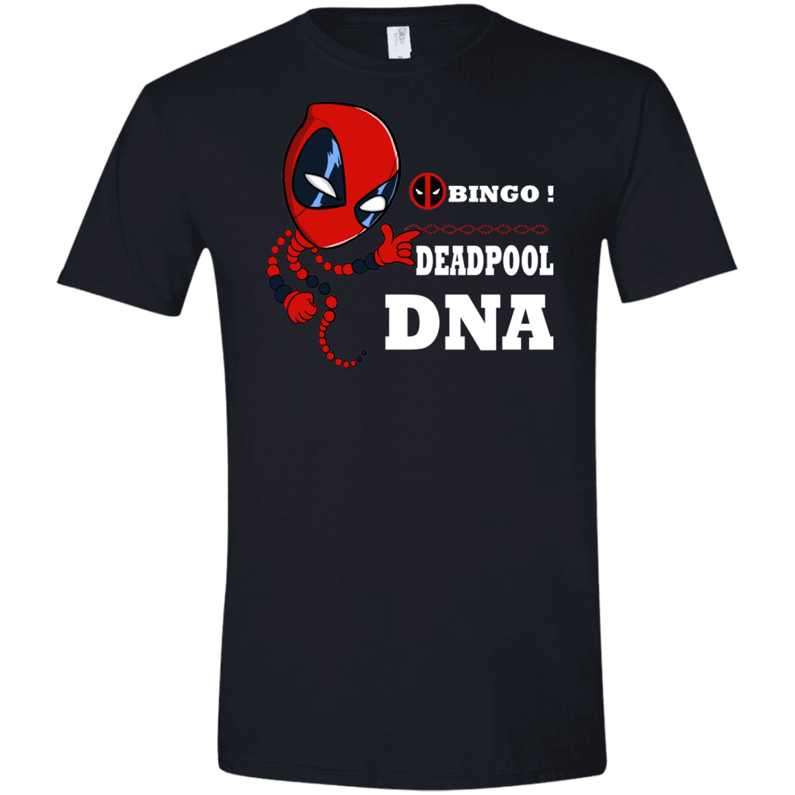 T-Shirts Black / X-Small Bingo Deadpool Men's Semi-Fitted Softstyle