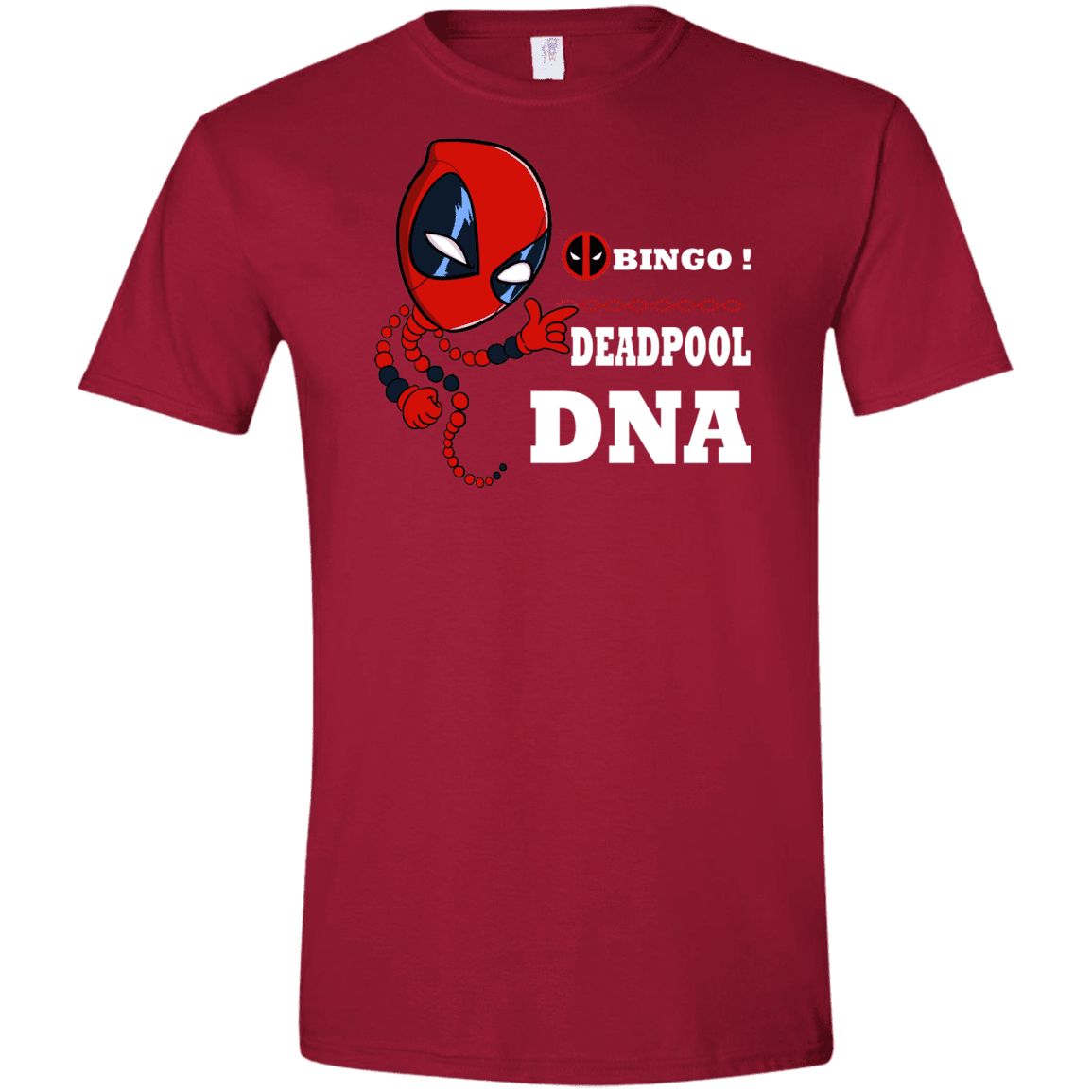 T-Shirts Cardinal Red / S Bingo Deadpool Men's Semi-Fitted Softstyle