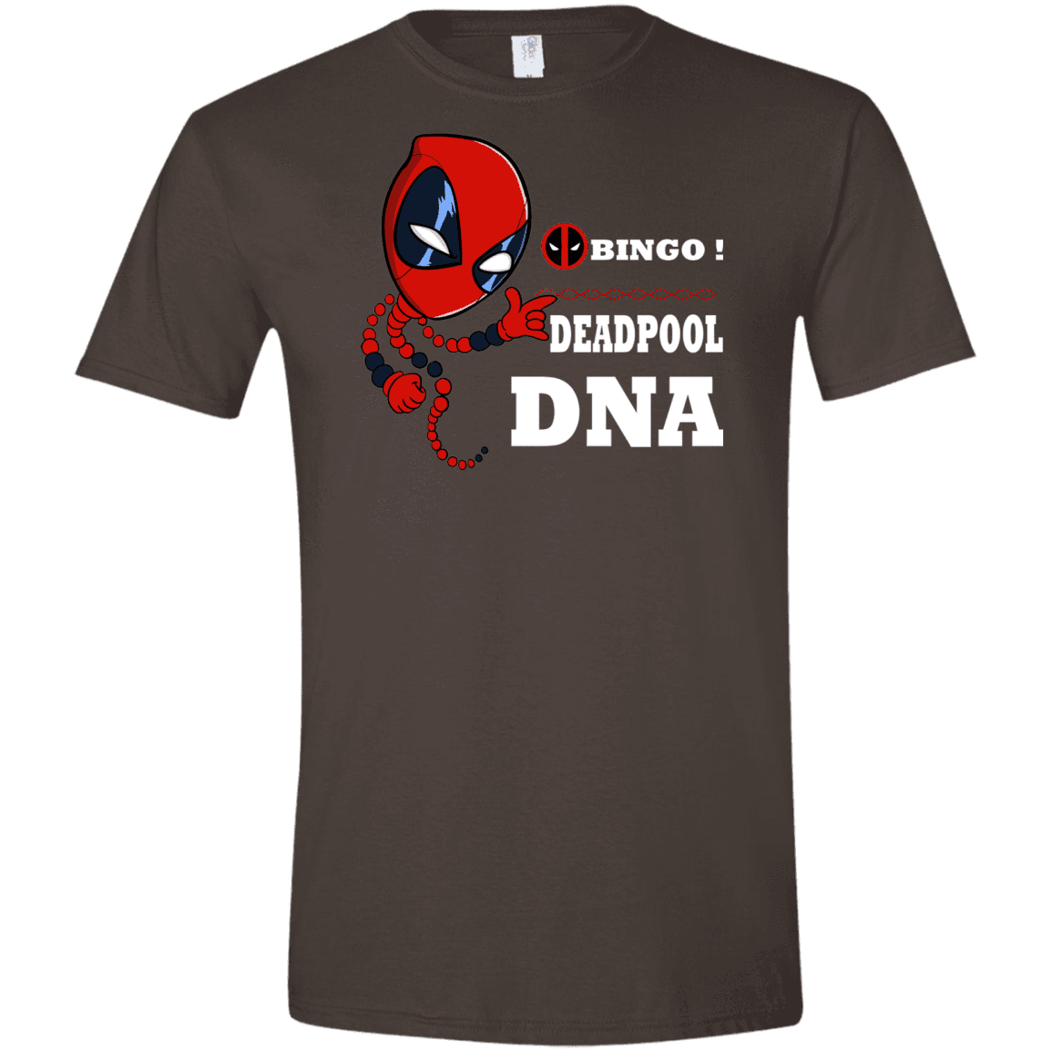 T-Shirts Dark Chocolate / S Bingo Deadpool Men's Semi-Fitted Softstyle