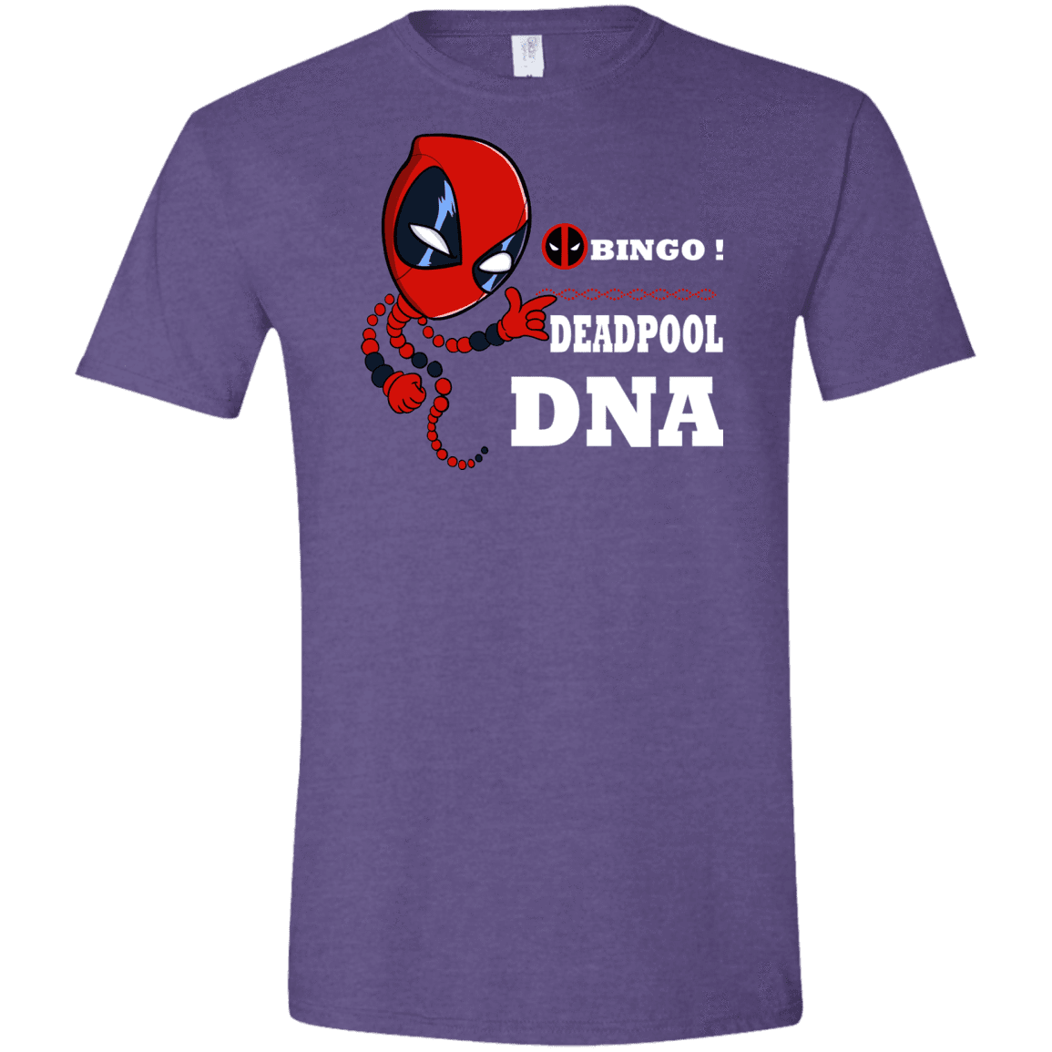T-Shirts Heather Purple / S Bingo Deadpool Men's Semi-Fitted Softstyle