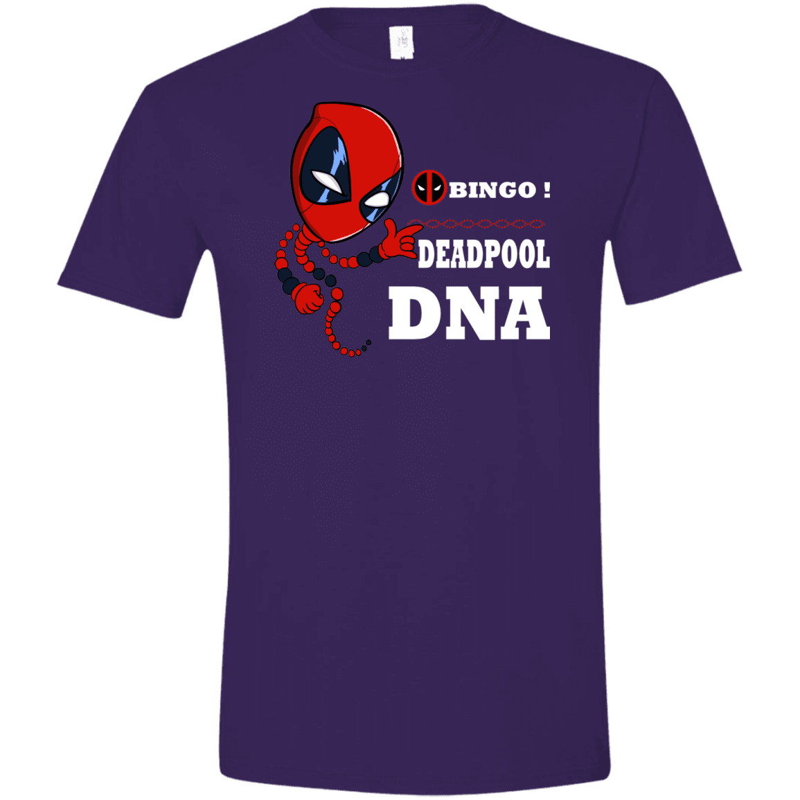 T-Shirts Purple / S Bingo Deadpool Men's Semi-Fitted Softstyle