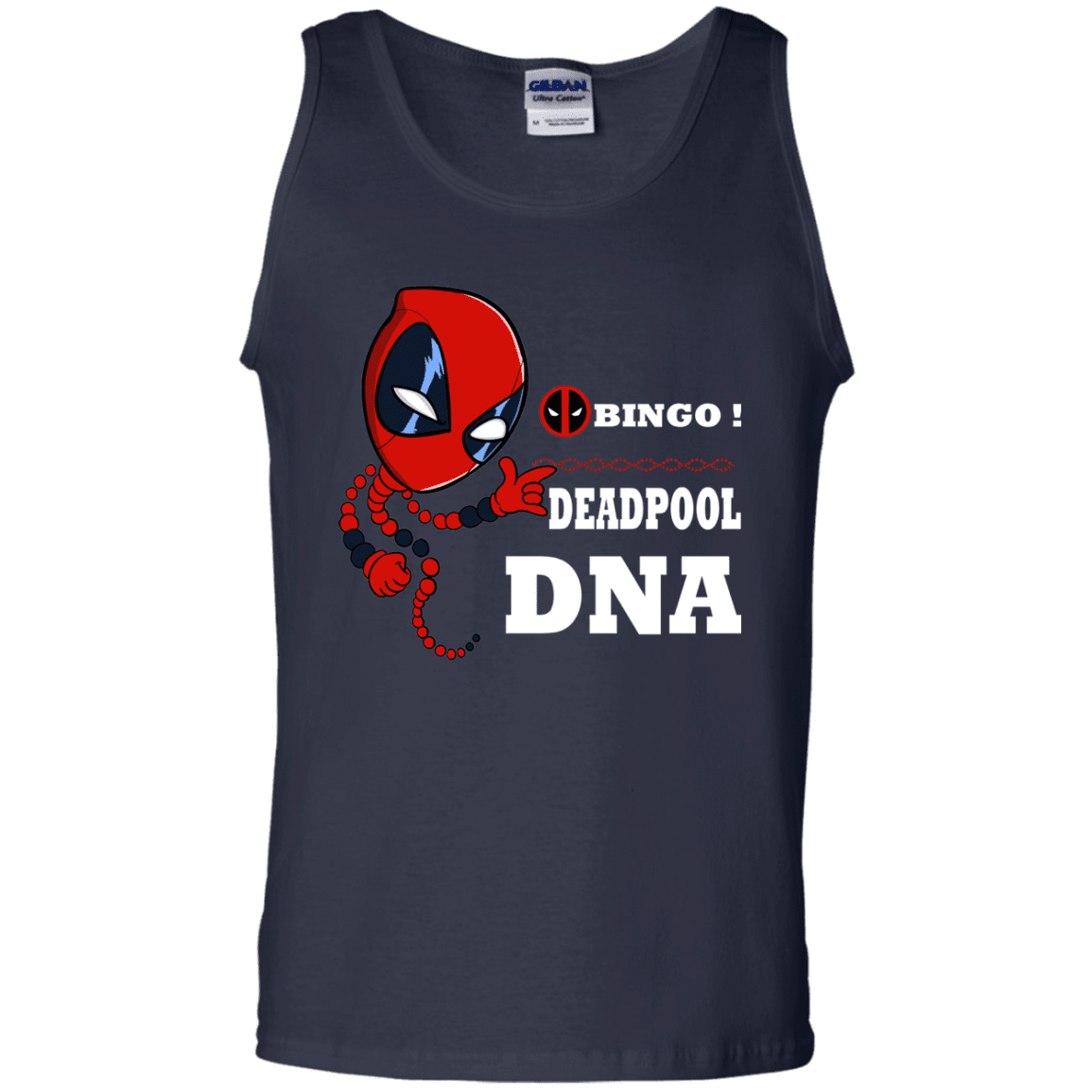 T-Shirts Navy / S Bingo Deadpool Men's Tank Top