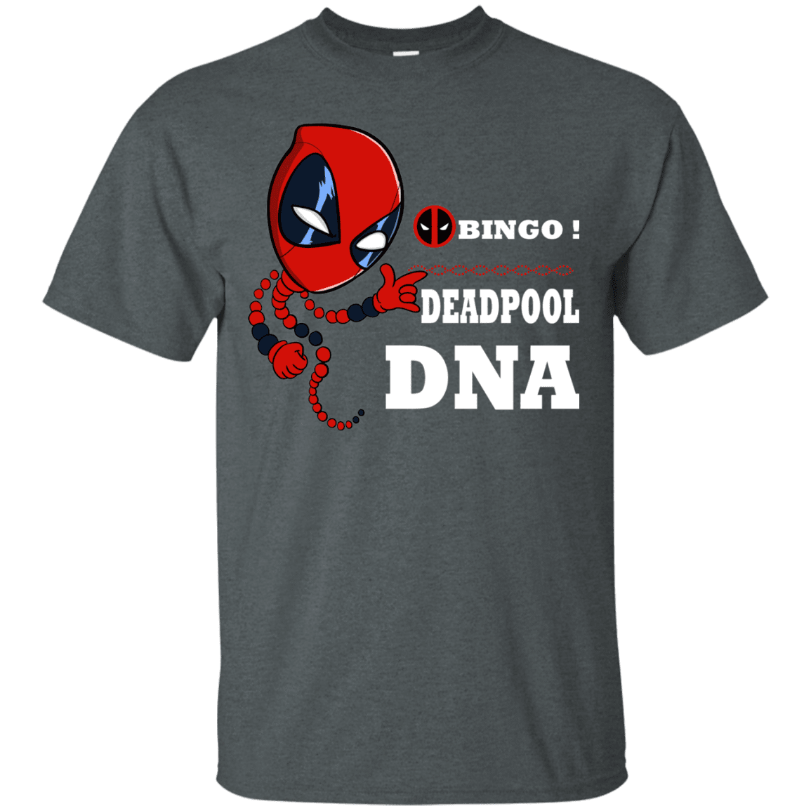 T-Shirts Dark Heather / S Bingo Deadpool T-Shirt