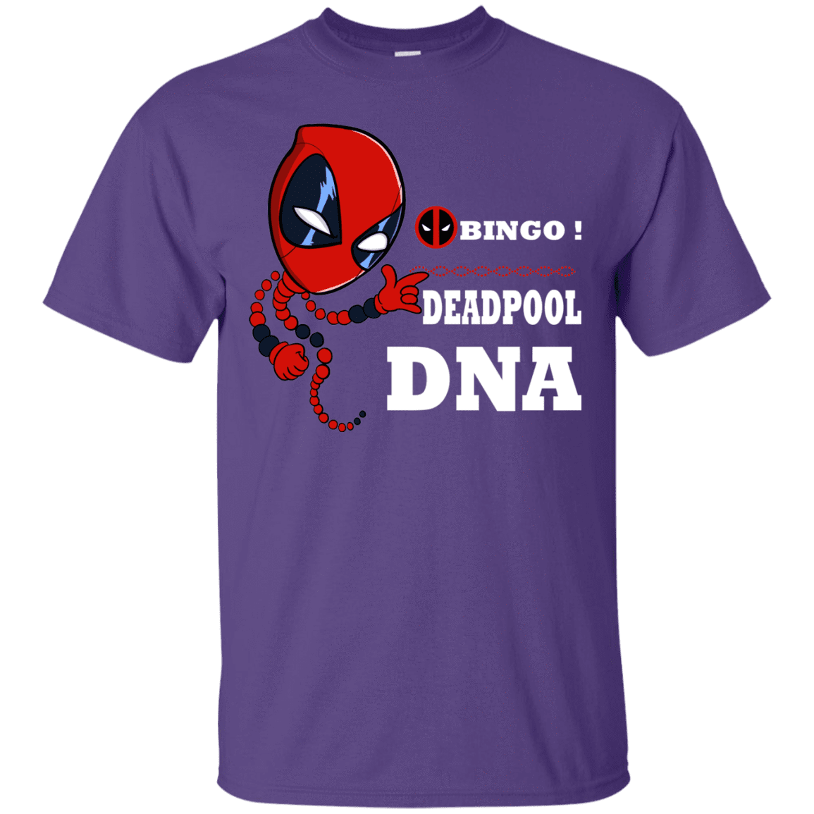 T-Shirts Purple / S Bingo Deadpool T-Shirt