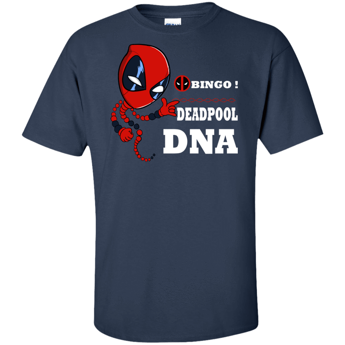 T-Shirts Navy / XLT Bingo Deadpool Tall T-Shirt