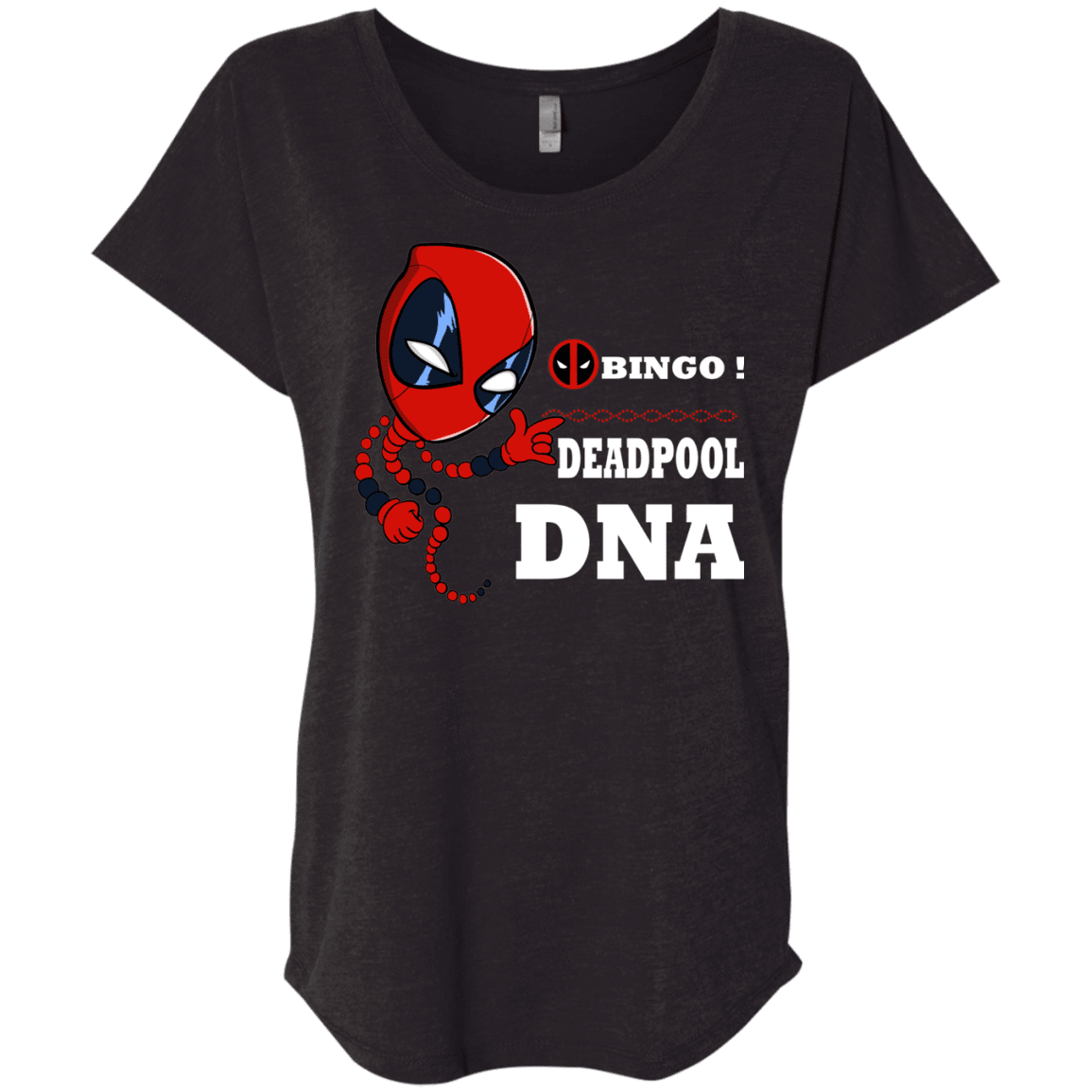 T-Shirts Vintage Black / X-Small Bingo Deadpool Triblend Dolman Sleeve
