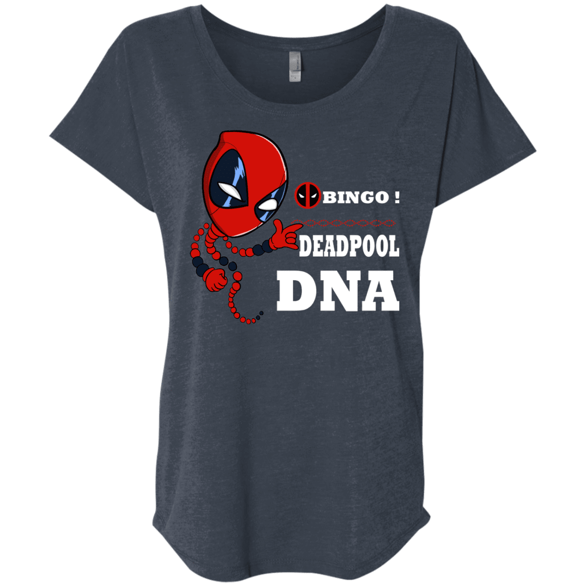 T-Shirts Vintage Navy / X-Small Bingo Deadpool Triblend Dolman Sleeve