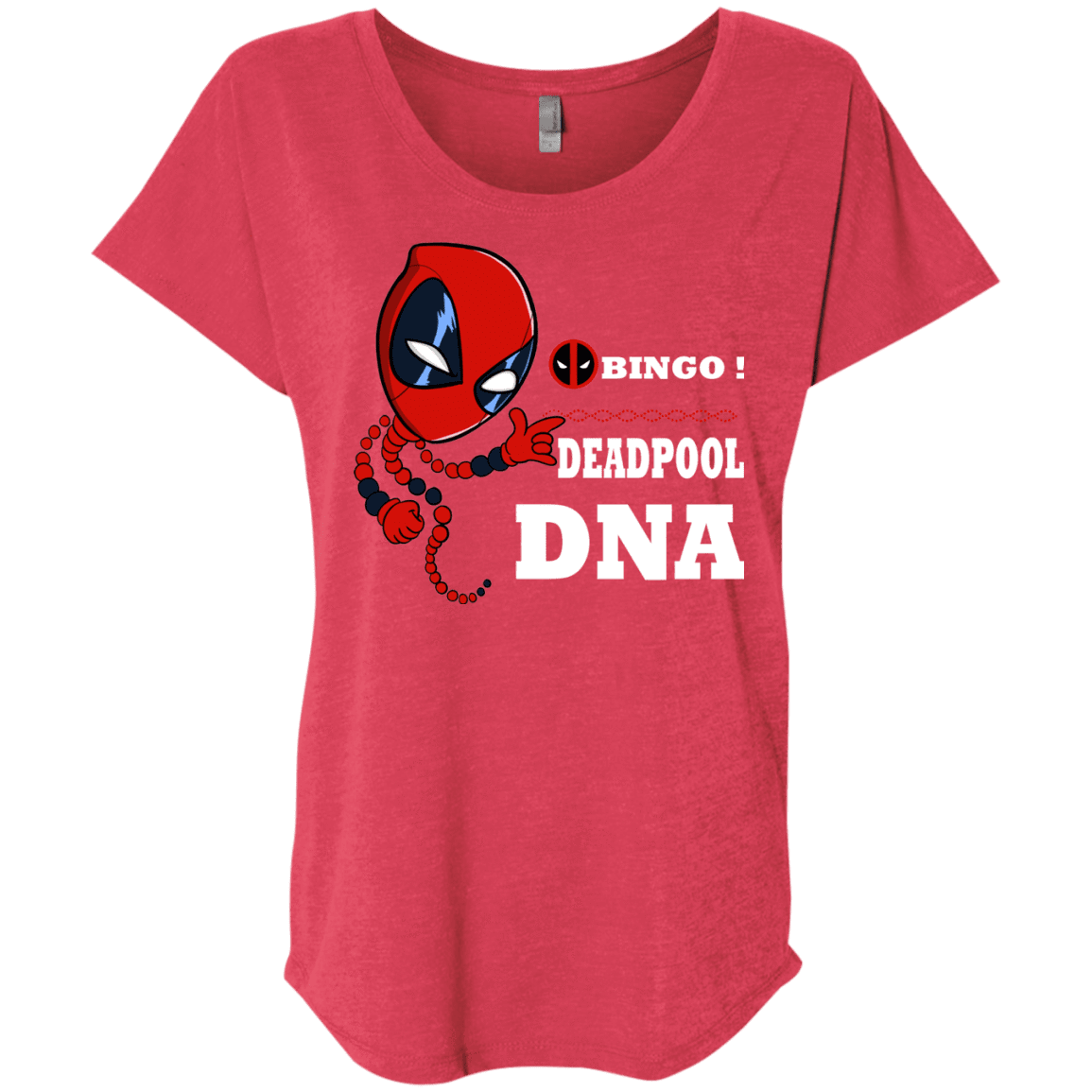 T-Shirts Vintage Red / X-Small Bingo Deadpool Triblend Dolman Sleeve