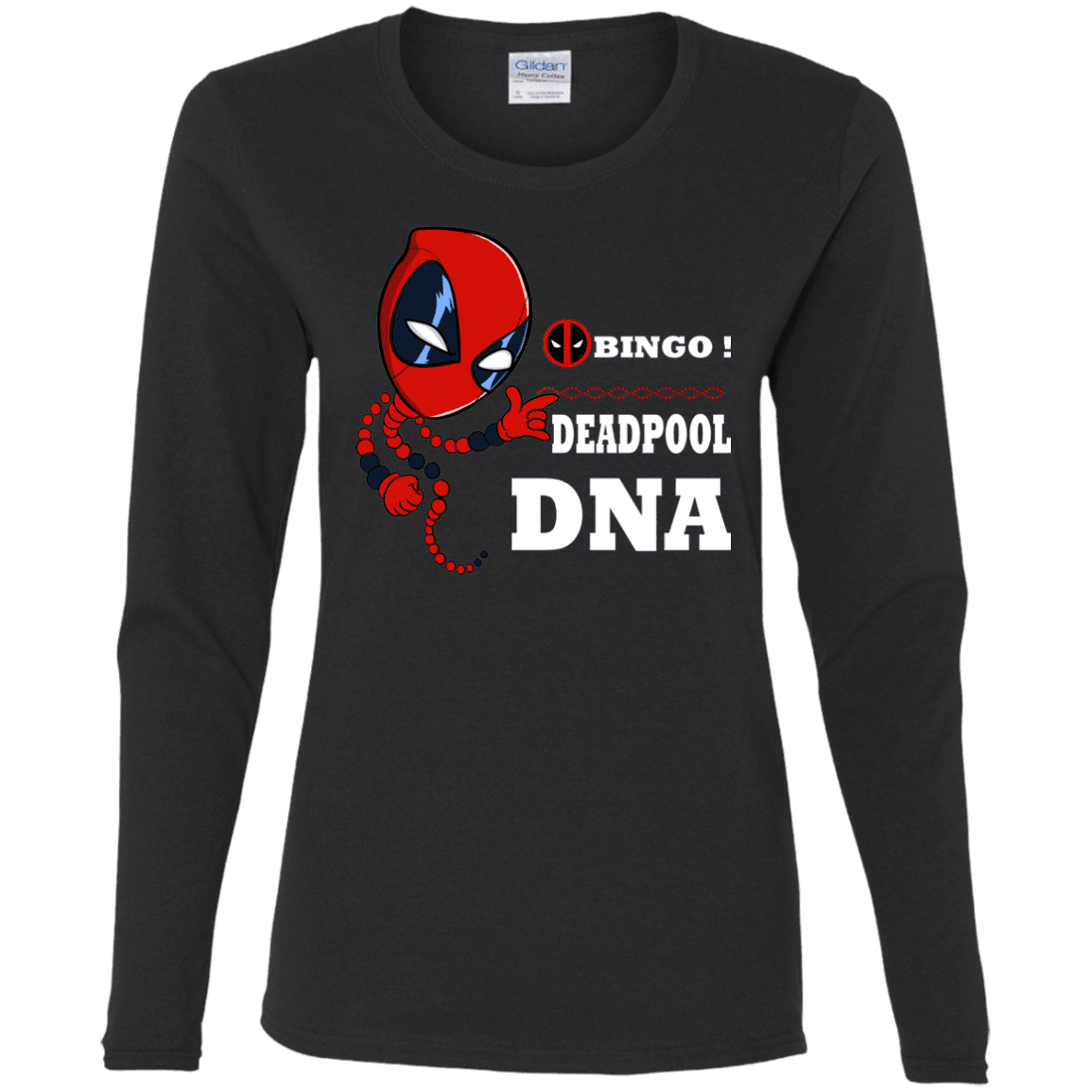 T-Shirts Black / S Bingo Deadpool Women's Long Sleeve T-Shirt