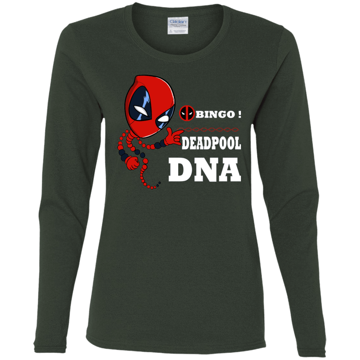 T-Shirts Forest / S Bingo Deadpool Women's Long Sleeve T-Shirt