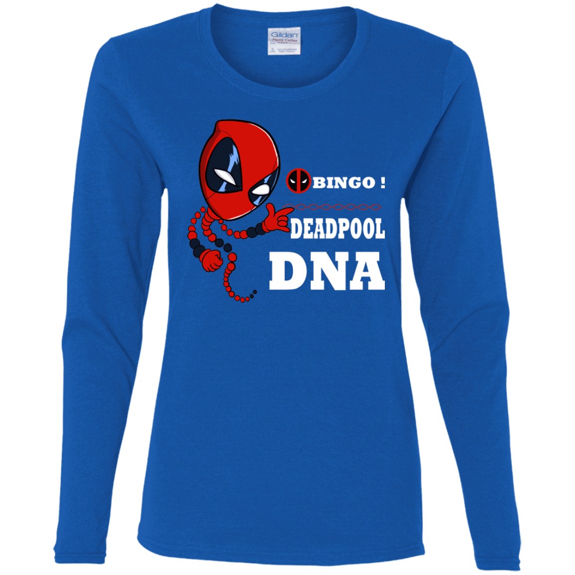 T-Shirts Royal / S Bingo Deadpool Women's Long Sleeve T-Shirt