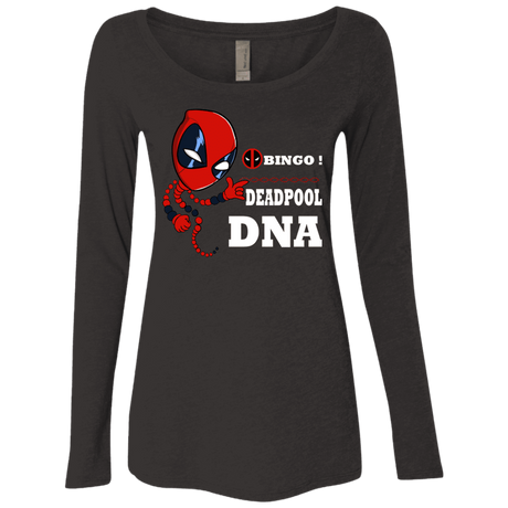 T-Shirts Vintage Black / S Bingo Deadpool Women's Triblend Long Sleeve Shirt