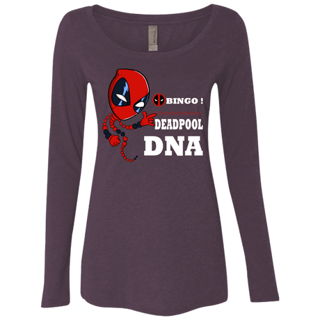 T-Shirts Vintage Purple / S Bingo Deadpool Women's Triblend Long Sleeve Shirt