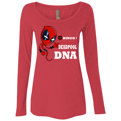 T-Shirts Vintage Red / S Bingo Deadpool Women's Triblend Long Sleeve Shirt