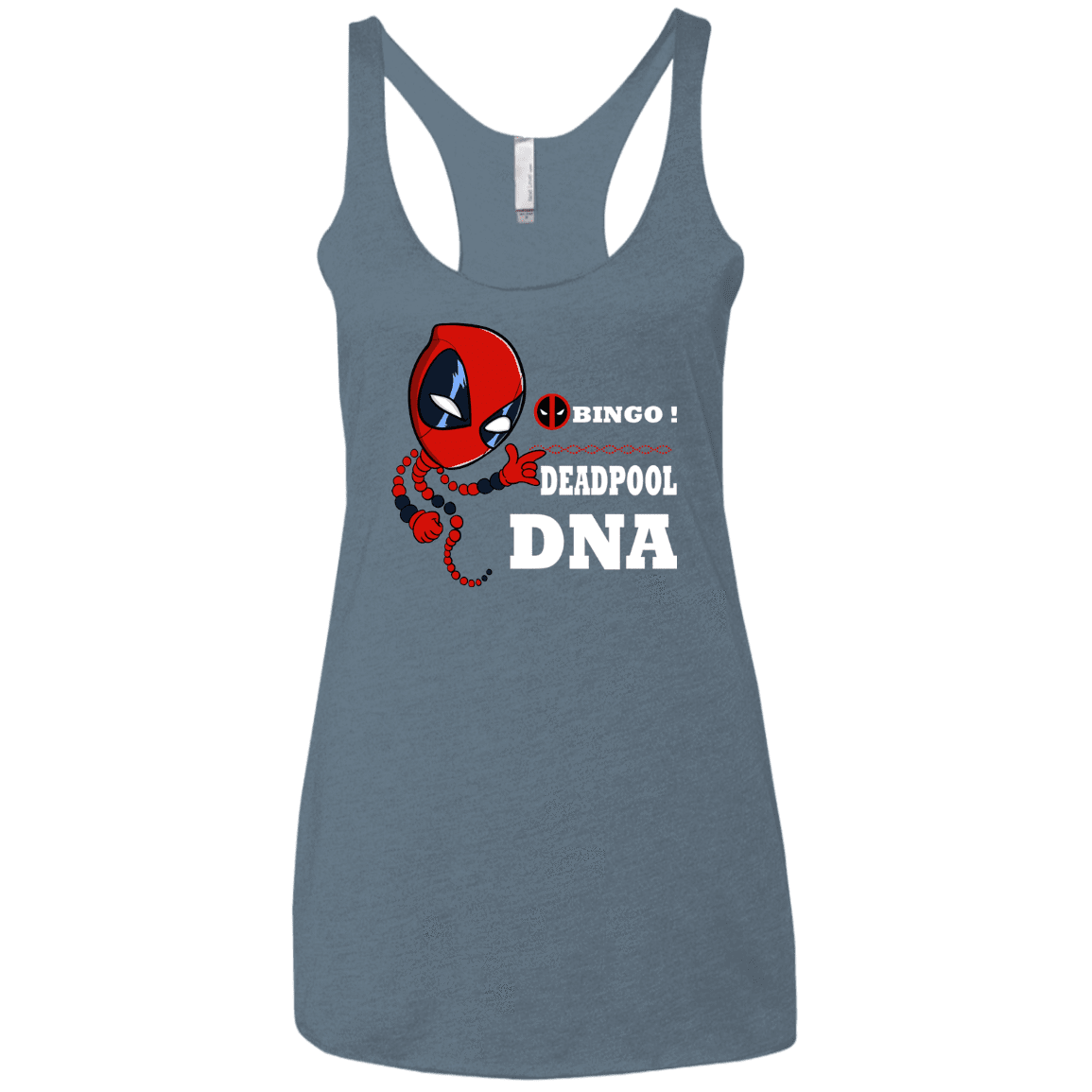 T-Shirts Indigo / X-Small Bingo Deadpool Women's Triblend Racerback Tank