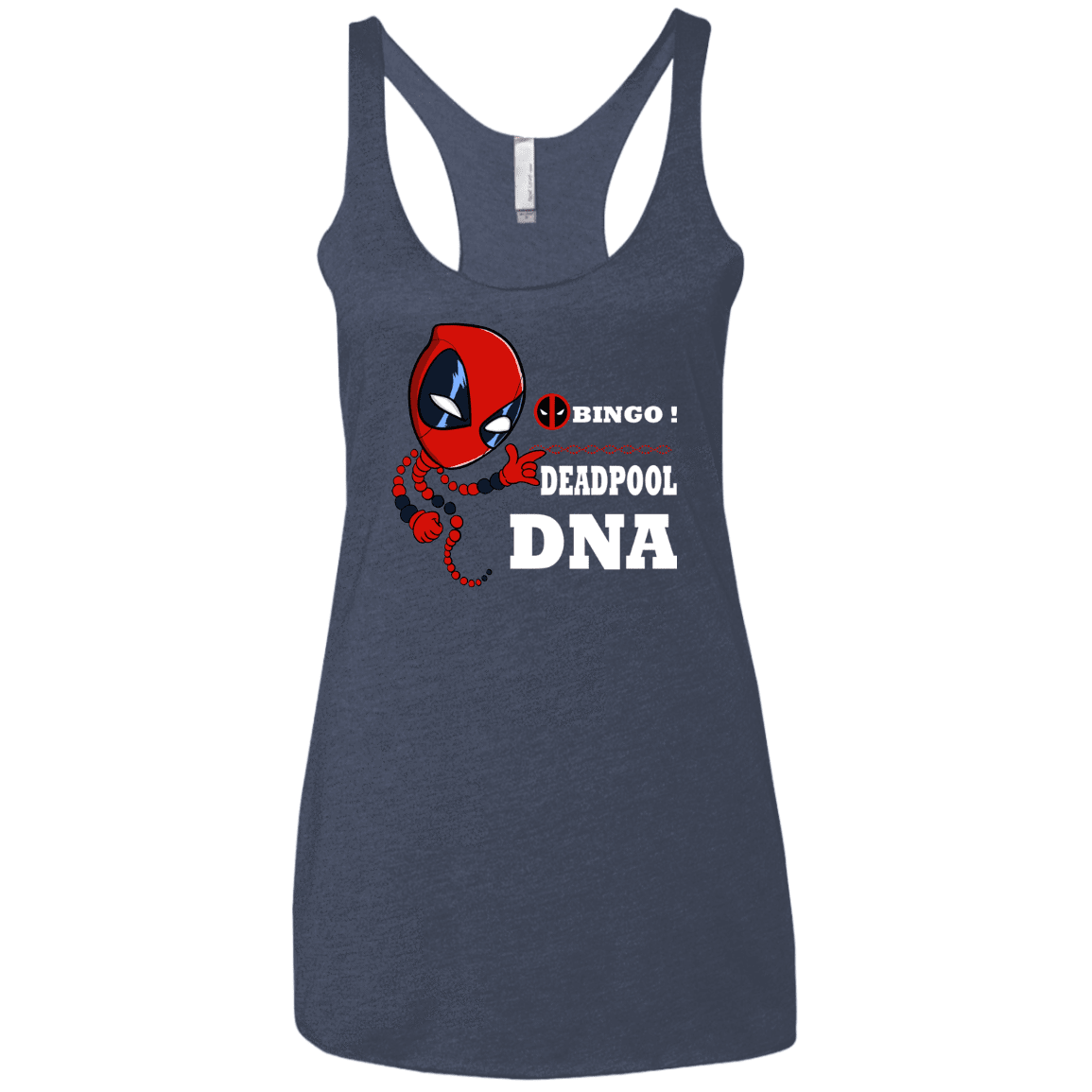 T-Shirts Vintage Navy / X-Small Bingo Deadpool Women's Triblend Racerback Tank