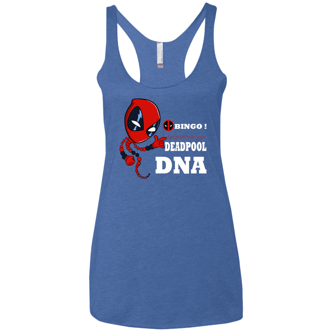 T-Shirts Vintage Royal / X-Small Bingo Deadpool Women's Triblend Racerback Tank