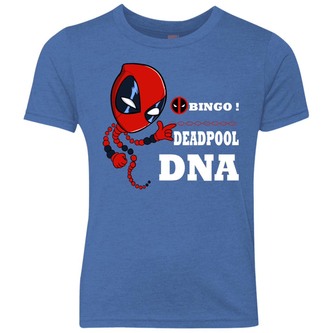 T-Shirts Vintage Royal / YXS Bingo Deadpool Youth Triblend T-Shirt