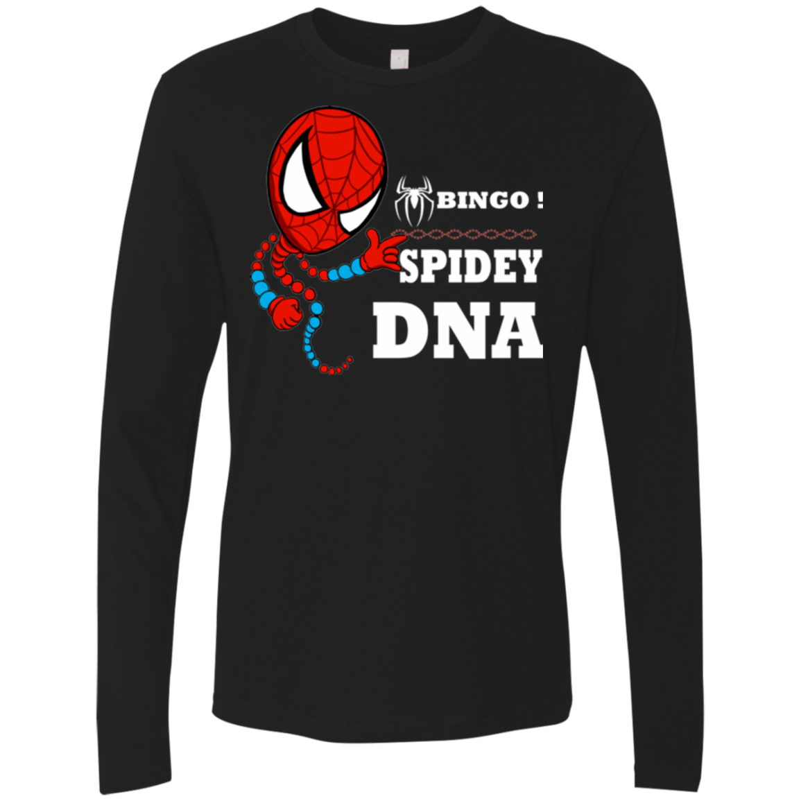 T-Shirts Black / Small Bingo Spidey Men's Premium Long Sleeve