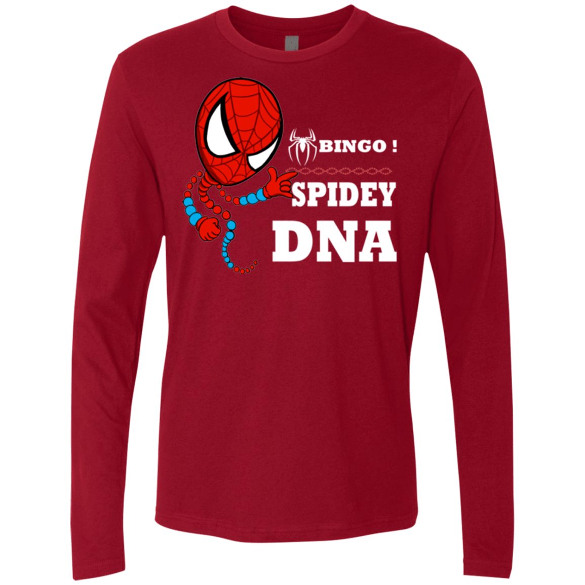 T-Shirts Cardinal / Small Bingo Spidey Men's Premium Long Sleeve