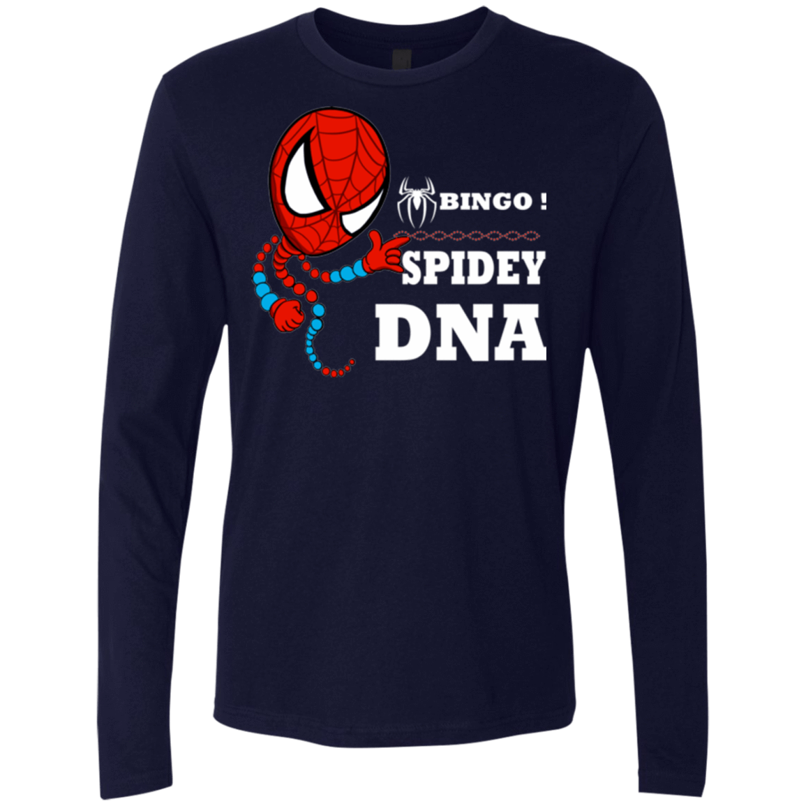T-Shirts Midnight Navy / Small Bingo Spidey Men's Premium Long Sleeve
