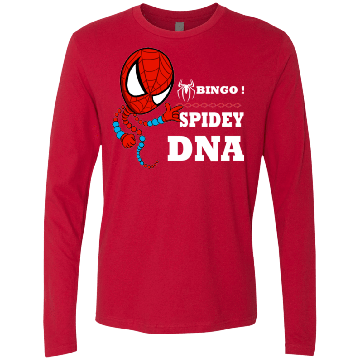 T-Shirts Red / Small Bingo Spidey Men's Premium Long Sleeve