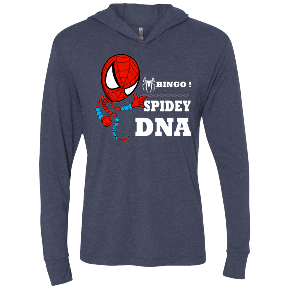 T-Shirts Vintage Navy / X-Small Bingo Spidey Triblend Long Sleeve Hoodie Tee