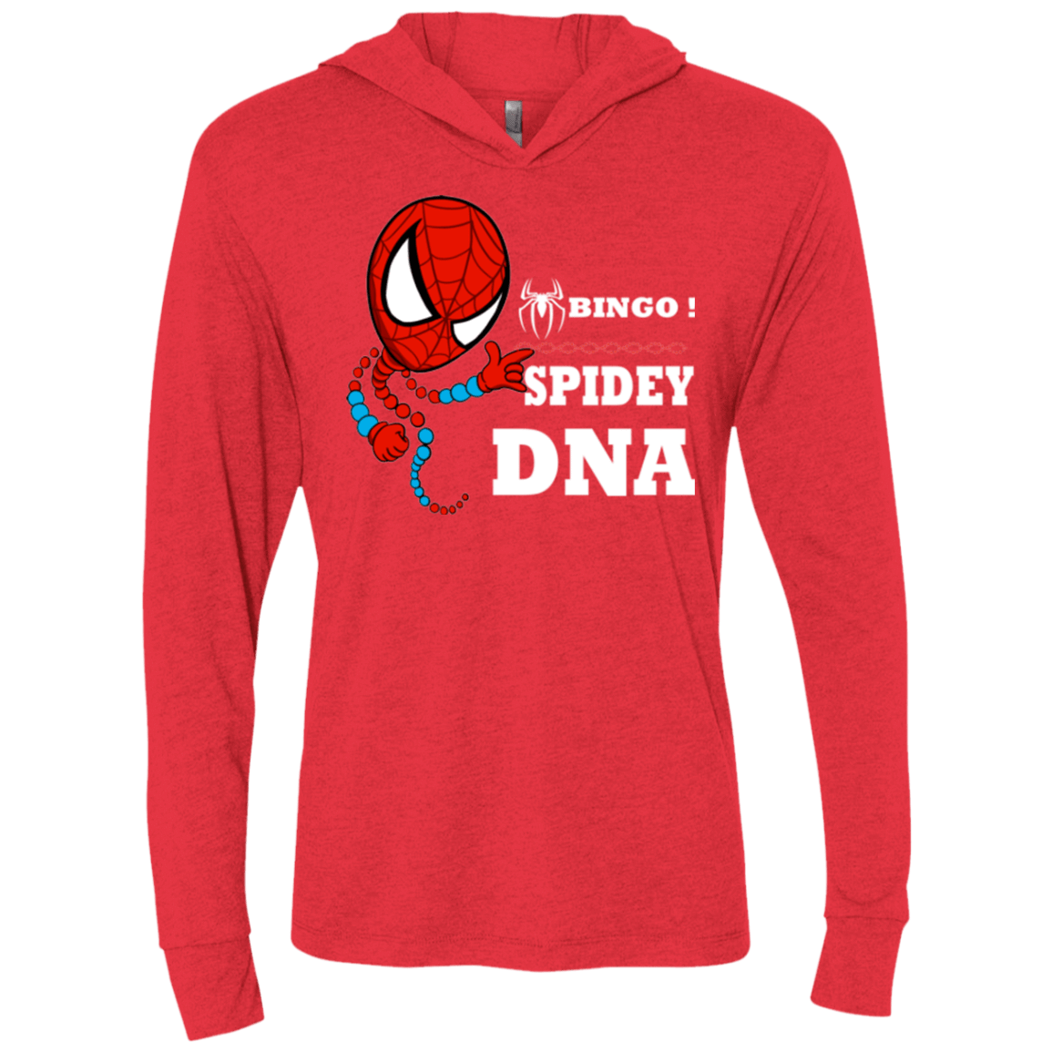 T-Shirts Vintage Red / X-Small Bingo Spidey Triblend Long Sleeve Hoodie Tee
