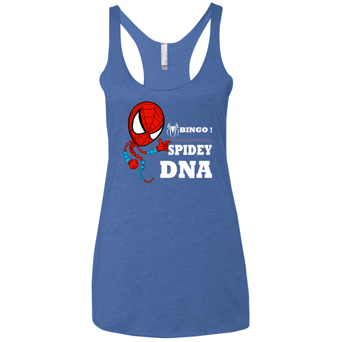 T-Shirts Vintage Royal / X-Small Bingo Spidey Women's Triblend Racerback Tank