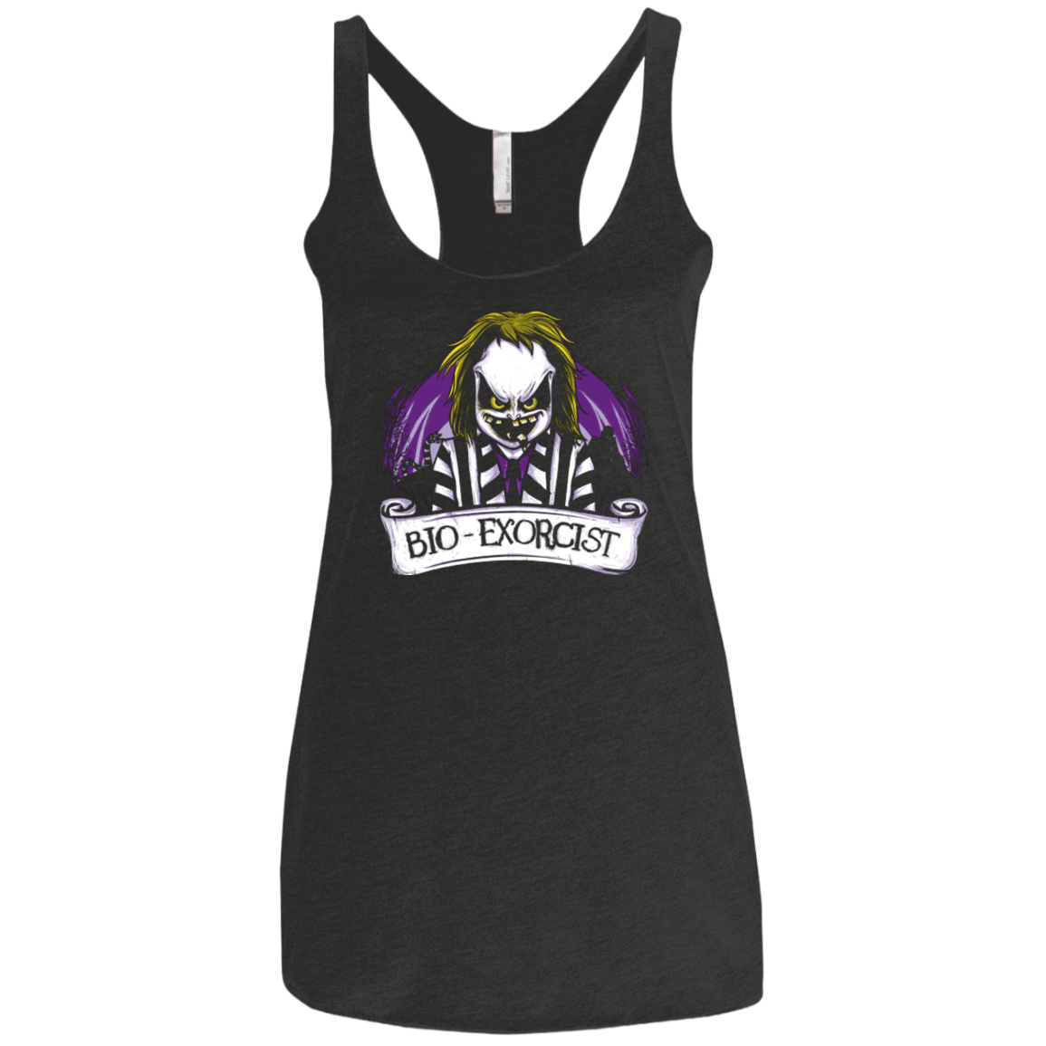 T-Shirts Vintage Black / X-Small Bio exorcist Women's Triblend Racerback Tank