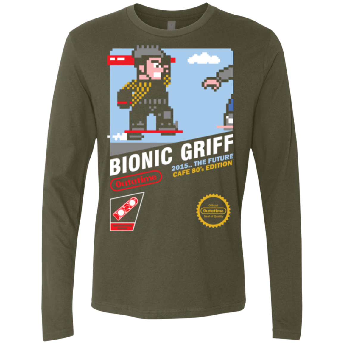 T-Shirts Military Green / Small Bionic Griff Men's Premium Long Sleeve