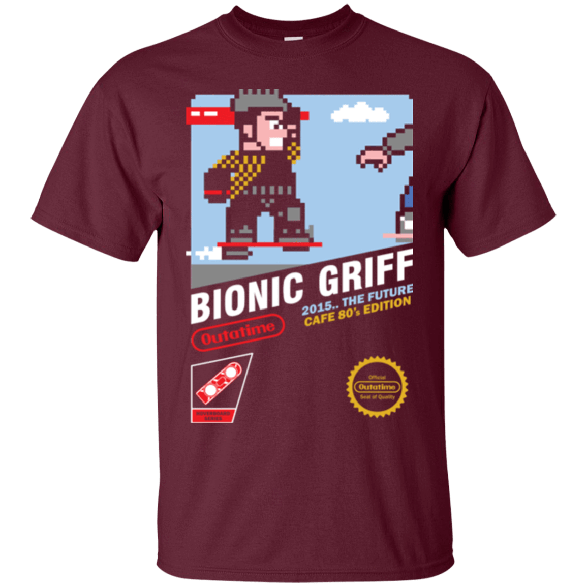 T-Shirts Maroon / Small Bionic Griff T-Shirt
