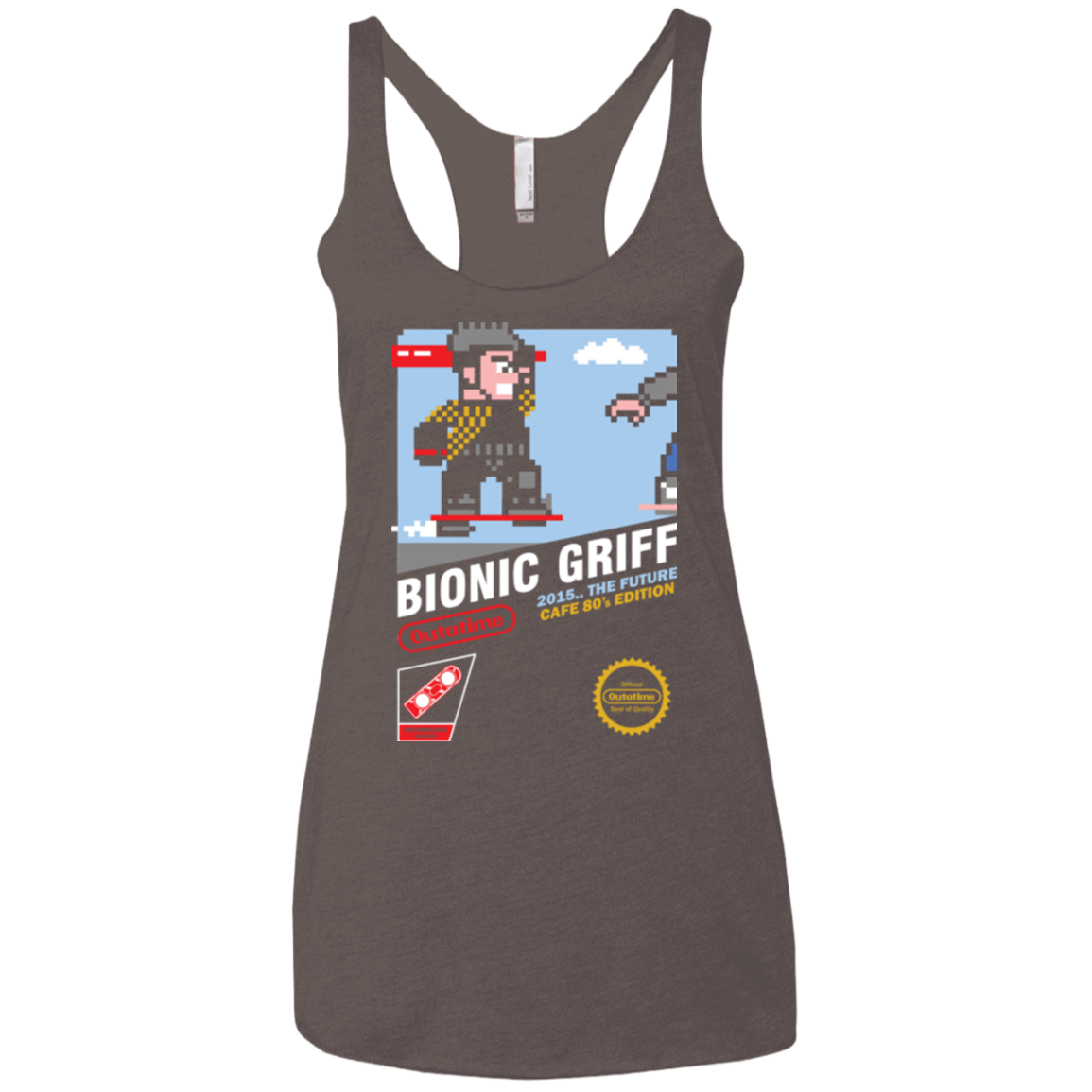 T-Shirts Macchiato / X-Small Bionic Griff Women's Triblend Racerback Tank