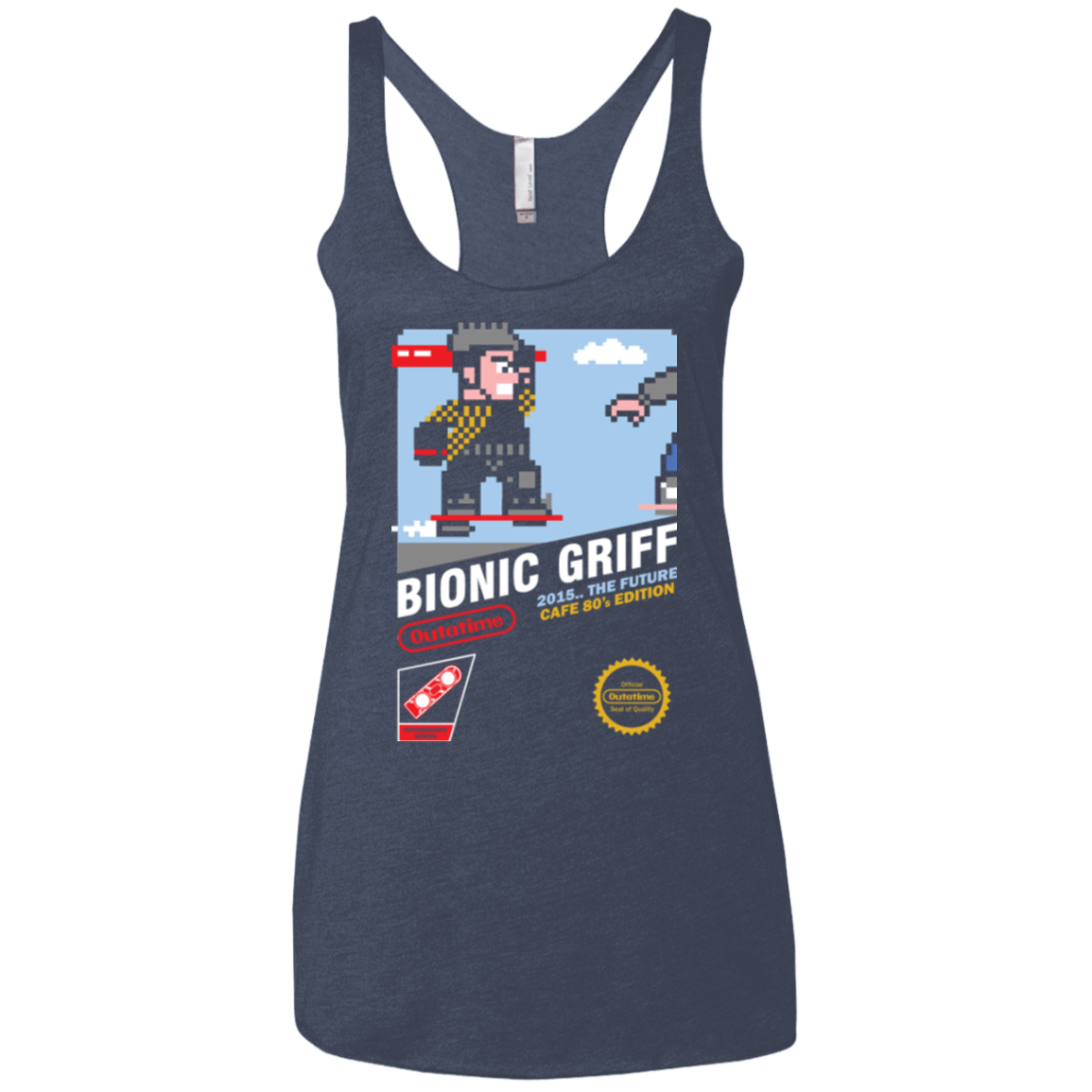 T-Shirts Vintage Navy / X-Small Bionic Griff Women's Triblend Racerback Tank