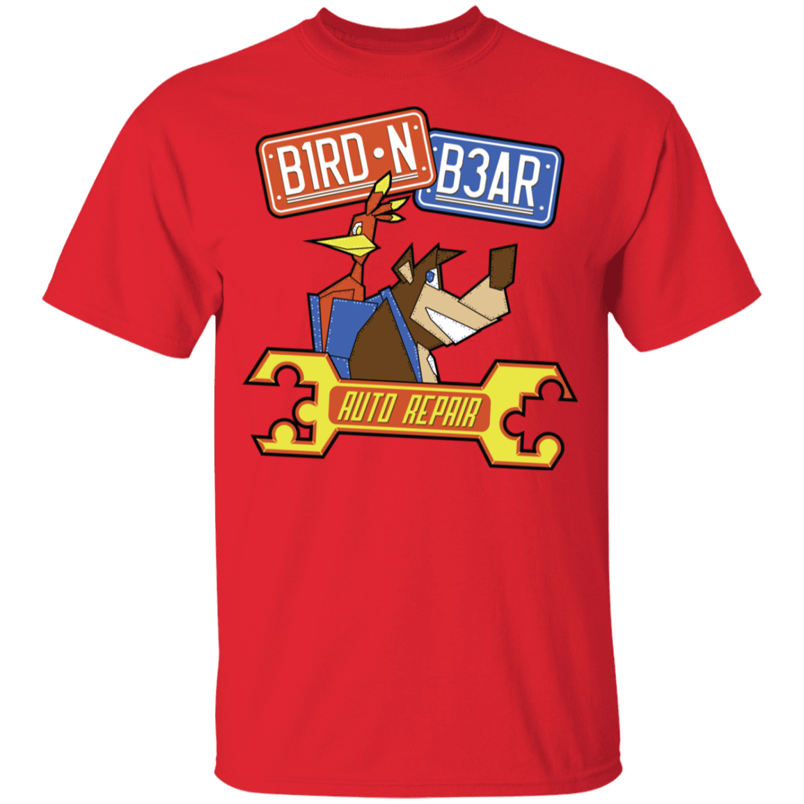 Bird N Bear Auto Repair Youth T-Shirt