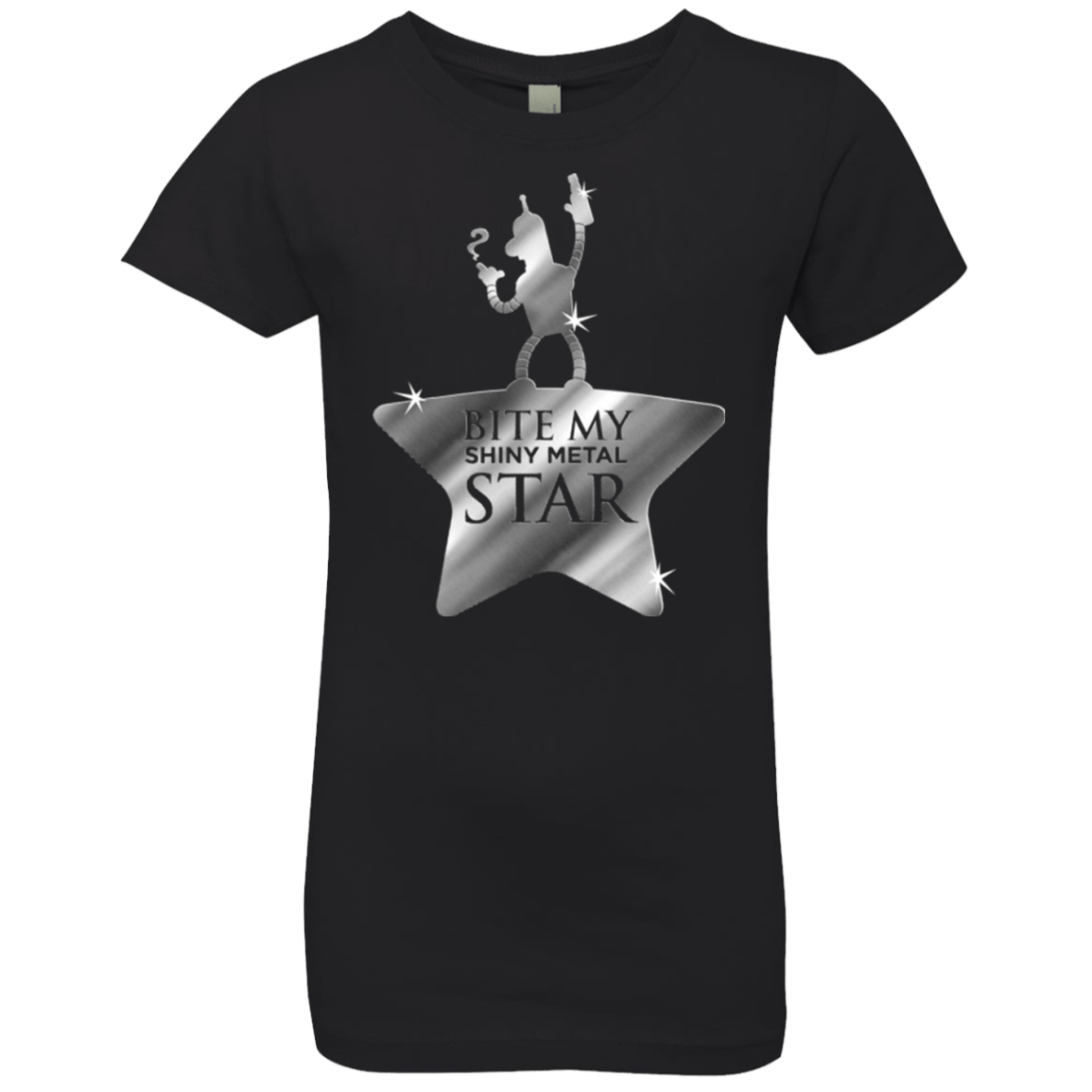 T-Shirts Black / YXS Bite my Shiny Metal Star Girls Premium T-Shirt