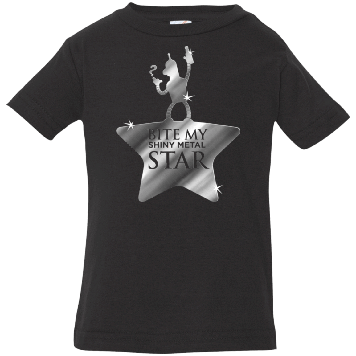 T-Shirts Black / 6 Months Bite my Shiny Metal Star Infant Premium T-Shirt