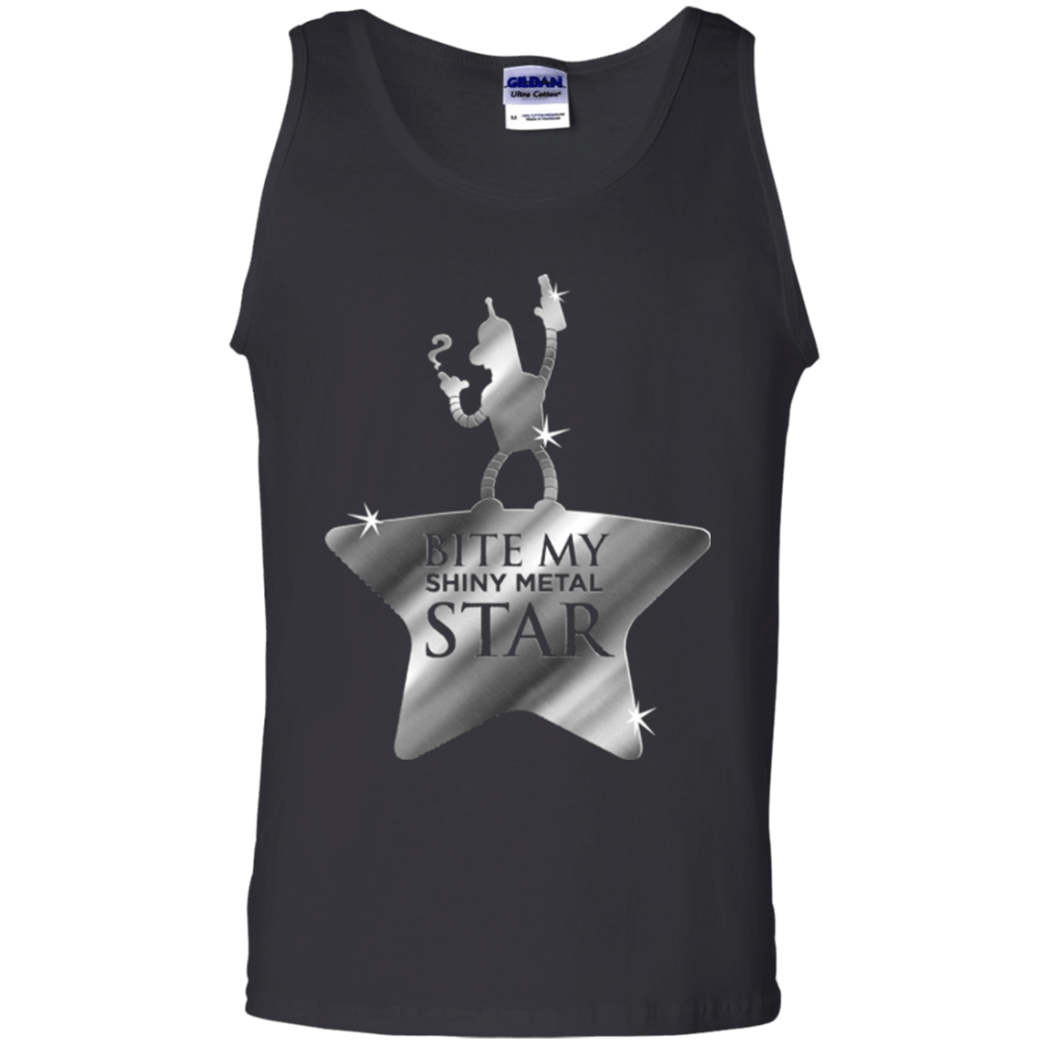 T-Shirts Black / S Bite my Shiny Metal Star Men's Tank Top