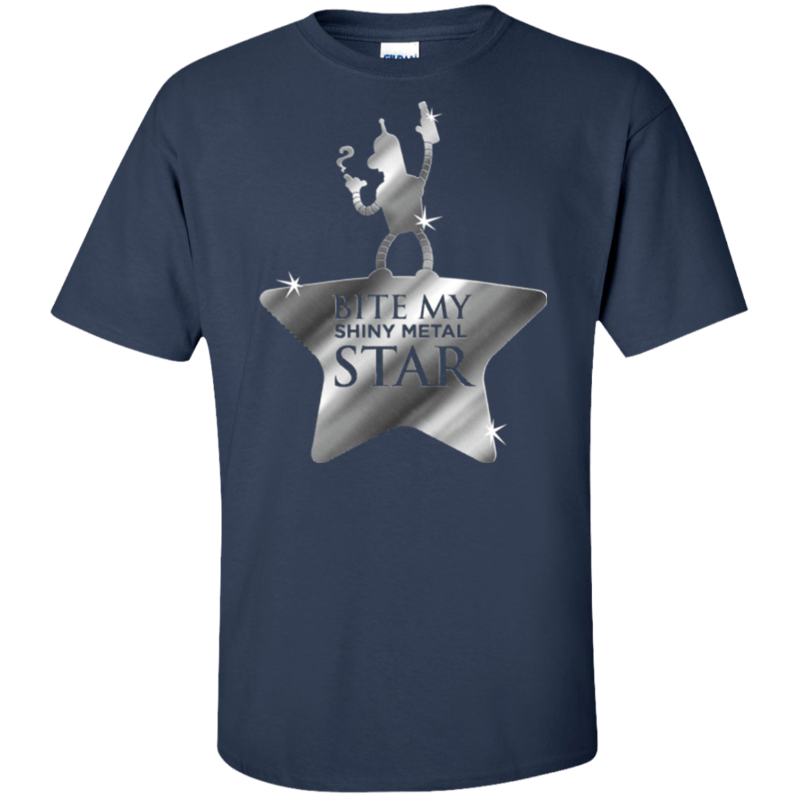 T-Shirts Navy / XLT Bite my Shiny Metal Star Tall T-Shirt