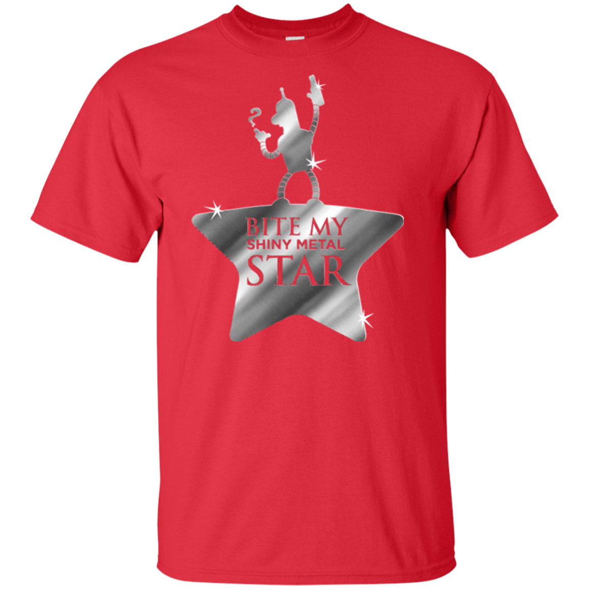 T-Shirts Red / XLT Bite my Shiny Metal Star Tall T-Shirt