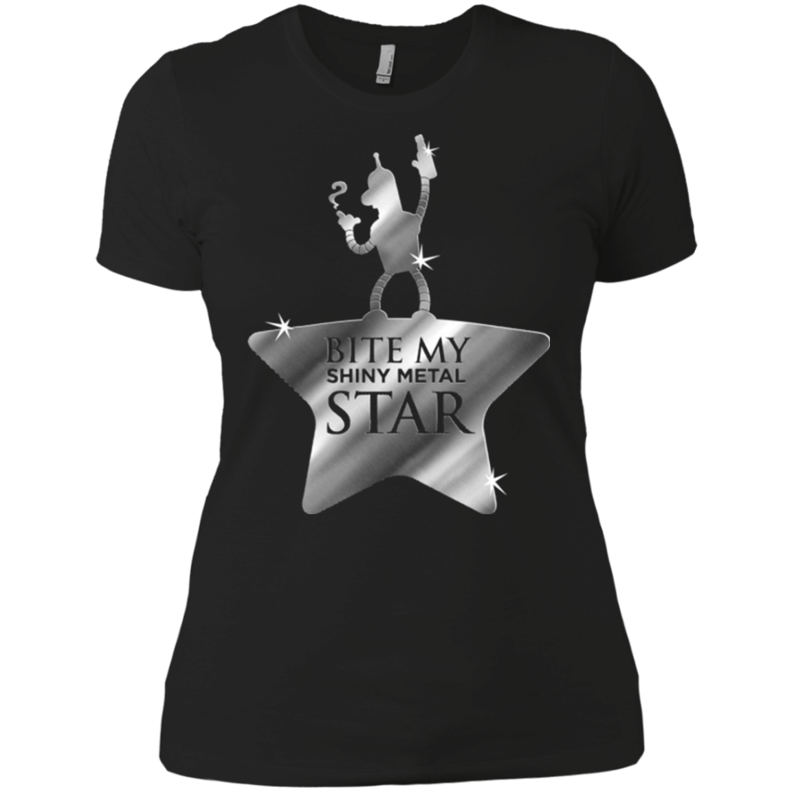 T-Shirts Black / X-Small Bite my Shiny Metal Star Women's Premium T-Shirt