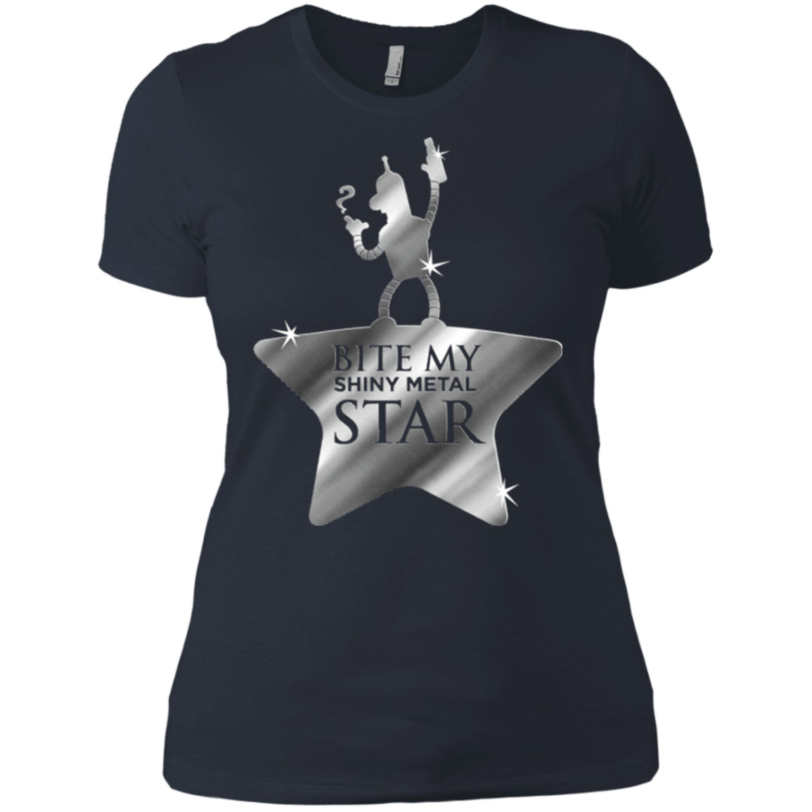 T-Shirts Indigo / X-Small Bite my Shiny Metal Star Women's Premium T-Shirt